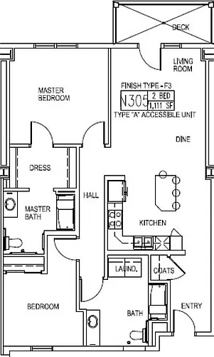 Floor plan Chelsea ADA