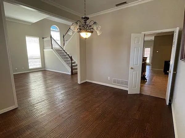 Formal dining or flex second front room