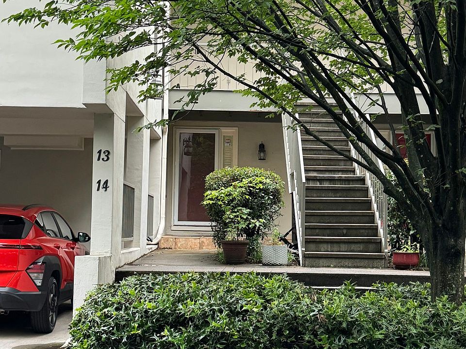 The unit is on a lower level making convenient access.
