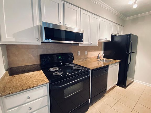 Fresh white paint in cabinets.
