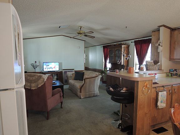 Kitchen view to living room