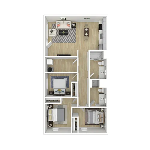 Floor plan 3 Bedroom