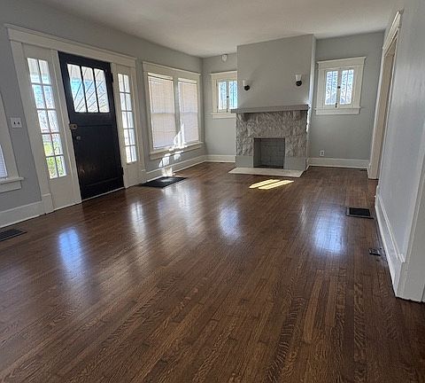 Enter from the front door into the large living room.