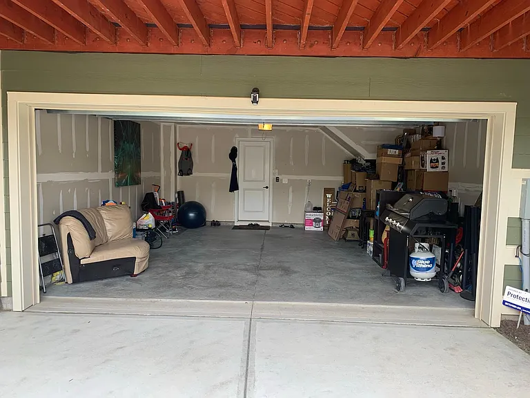 Back load two car garage