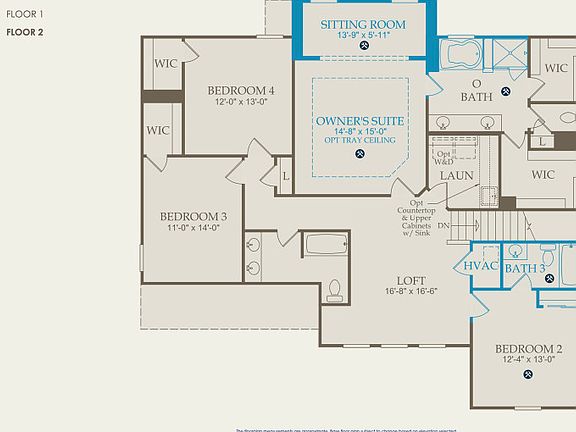 Woodward Floor Plan, Quick Move-in Home, Floor 2