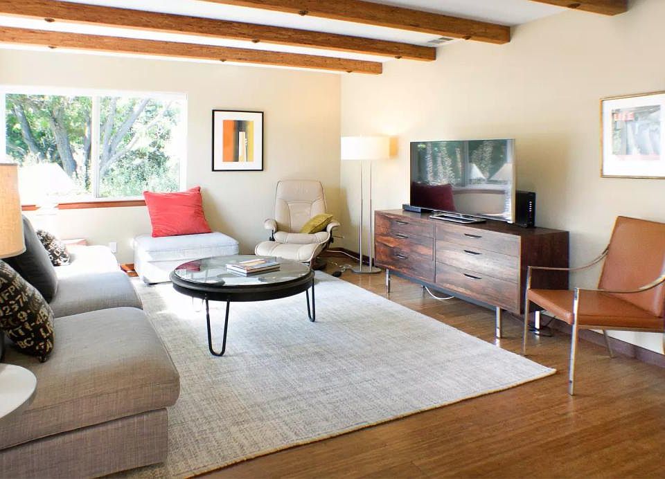 Contemporary apartment with a Mid-Century vibe