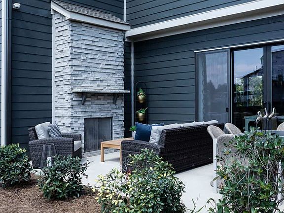 Mayes Hall Plan 4 Model Home Outdoor Living Space