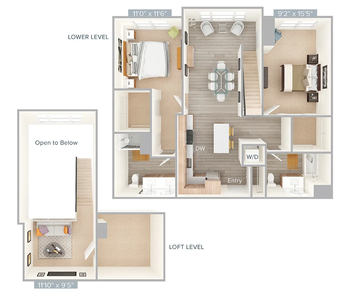 Floor plan B2L-1232-1236