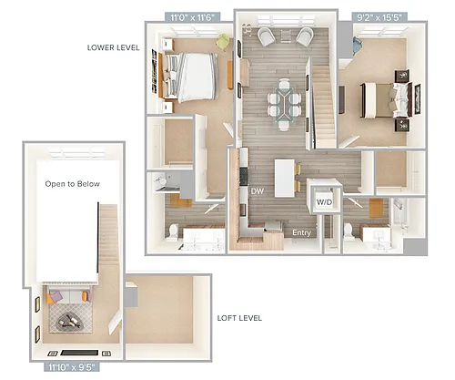 Floor plan B2L-1232-1236