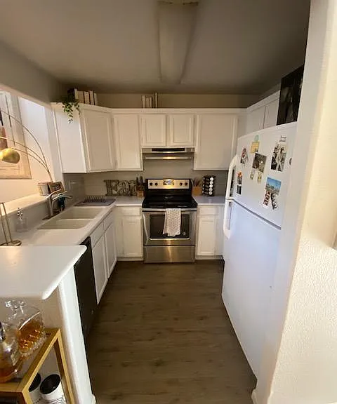 kitchen with new oven and dishwasher
