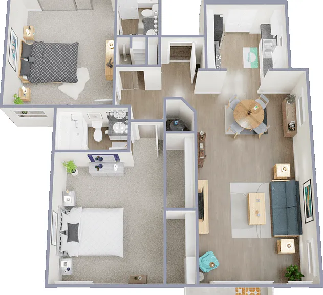 Plan D Floorplan Diagram