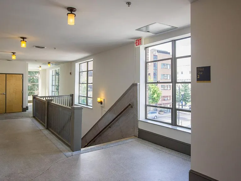 Second floor marble staircase