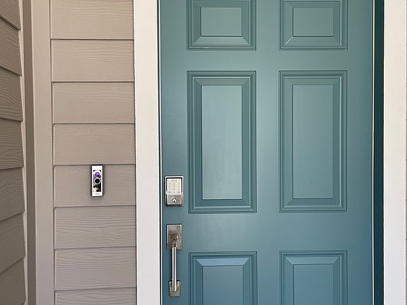 Ring door bell and Schlage keyed and programmable keypad entry
