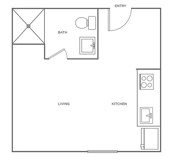 Floor plan Studio (M)