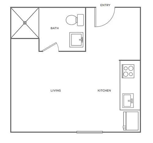 Floor plan Studio (M)