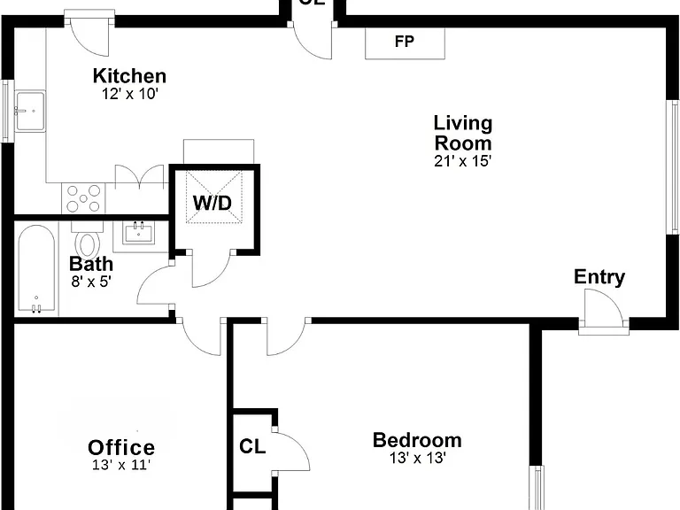 Open Layout Floor Plan