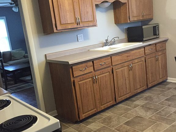 Kitchen with new floors 