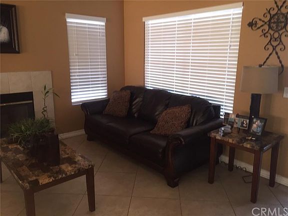Living room with fireplace
