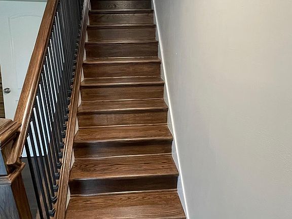 Gorgeous hardwood staircase