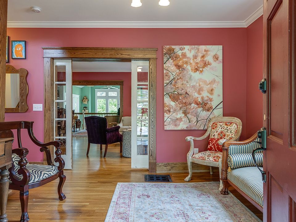 Welcoming formal entry foyer with natural light