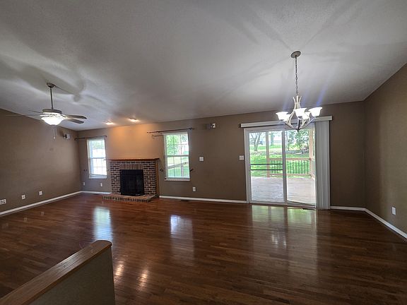 Dining room area and living room area, kitchen view