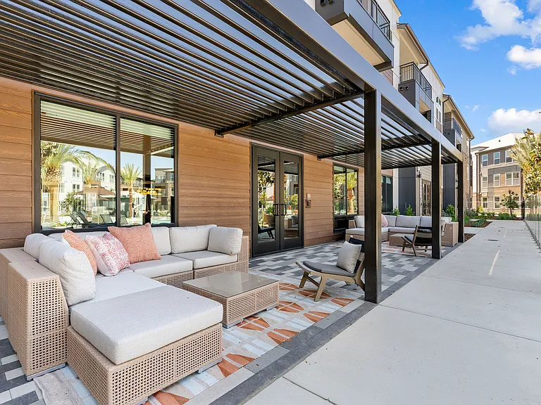 Take a break from the sun in our shaded outdoor lounge