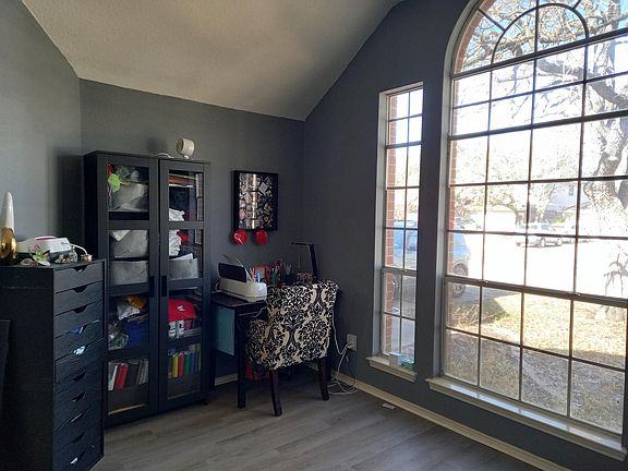 Living room with beautiful large window.