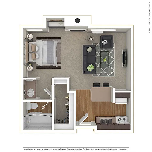 Floor plan Large Studio