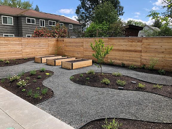 Private yard and garden area