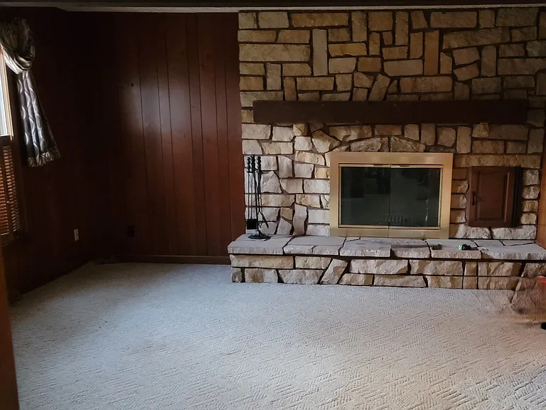 Family room fireplace