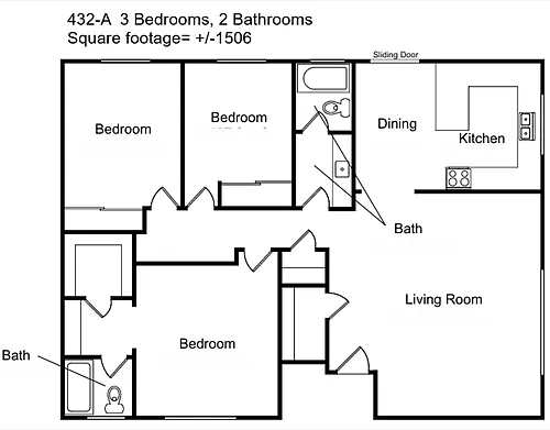Floor plan 3 bedroom