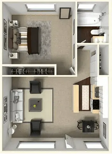 Floor plan One Bedroom