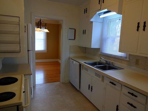 Older kitchen with appliances