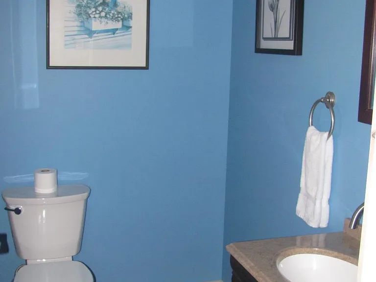 1/2 bath just past the entry