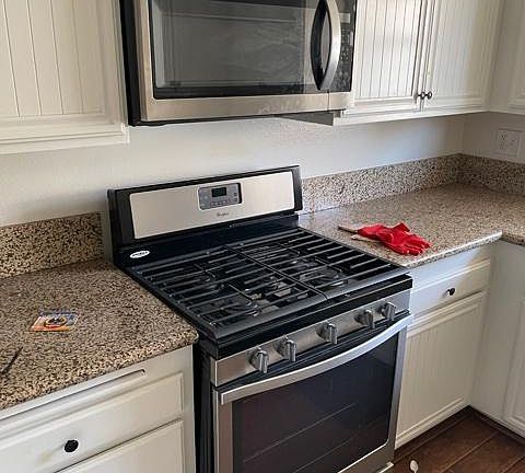 Stainless microwave oven and range!