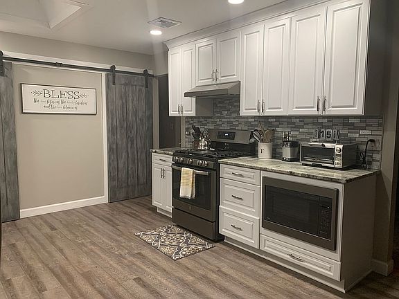 Large, open kitchen 