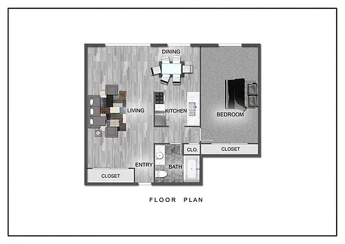 Floor plan 1 Bedroom