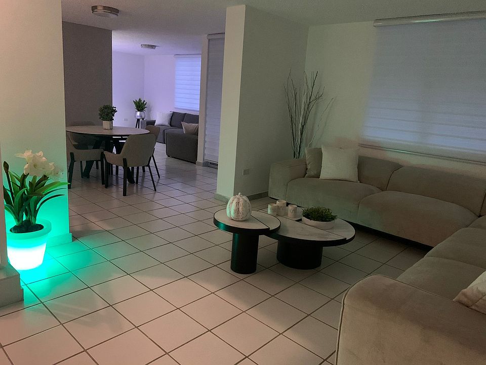 Living room and dining room view