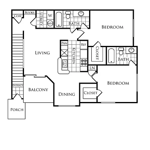 Floor plan Plan D2U