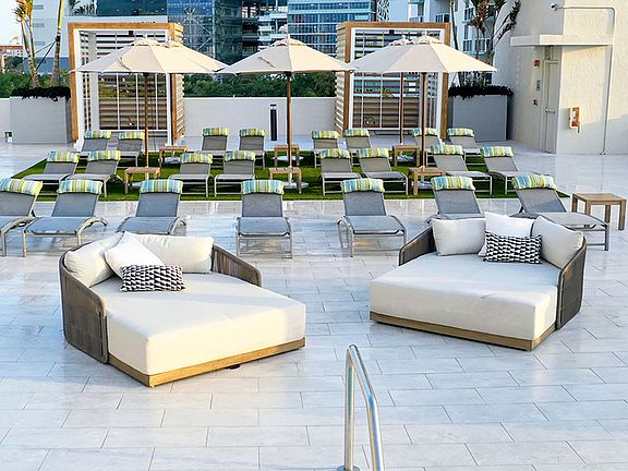 Stunning Miami-chic pool deck
