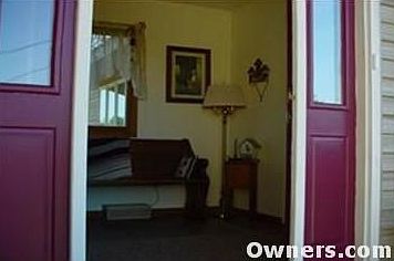 Front door to breeze way