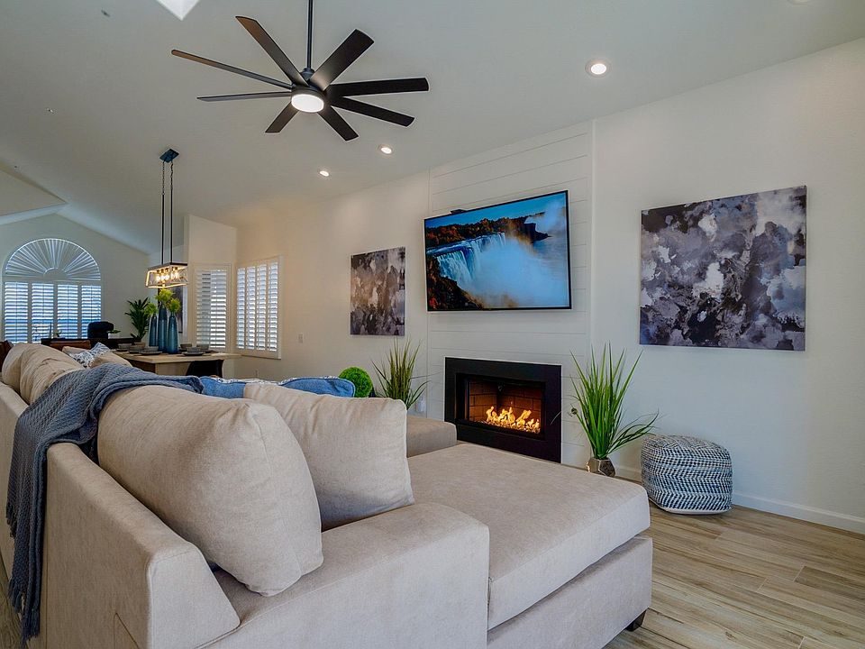 Natural Gas Fireplace, 4 Newer Smart TVs