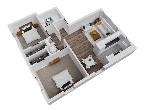 Floor plan Two Bedroom