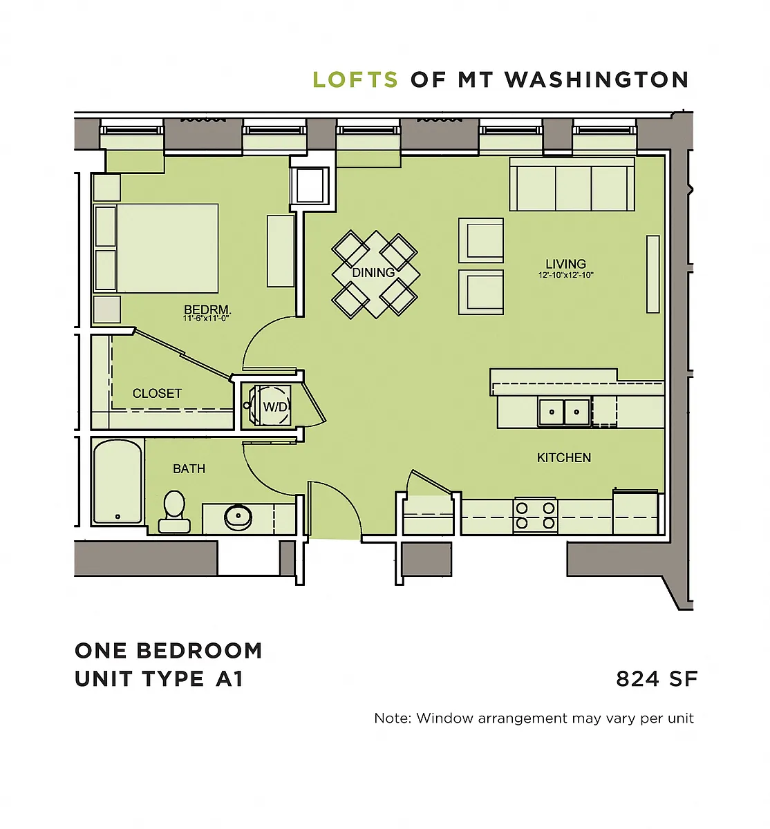 Floor plan One Bedroom