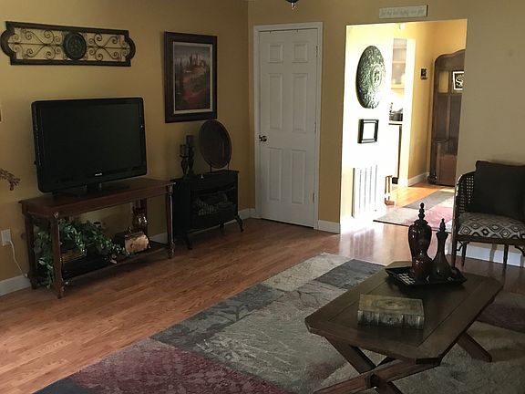 Living room into dining room
