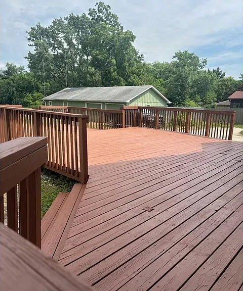 Deck just recoated and sealed