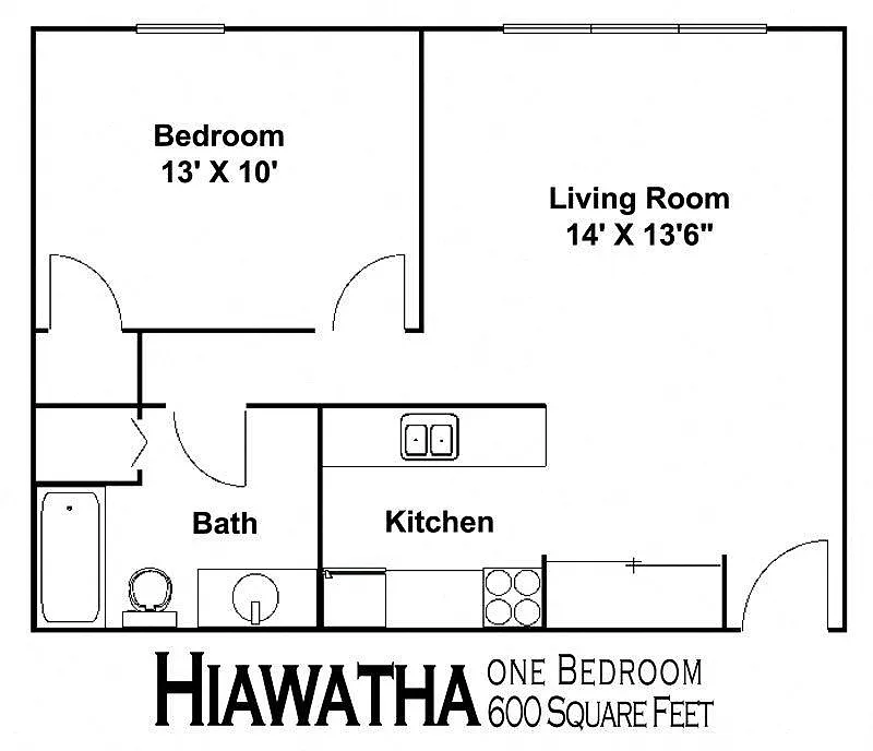 Floor plan Hiawatha