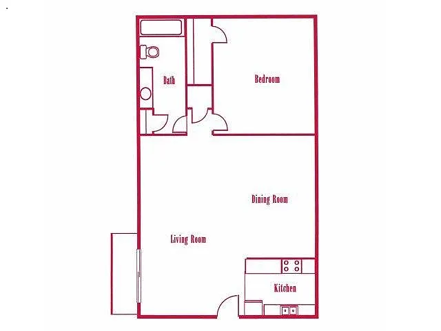 Floor plan 1 Bedroom