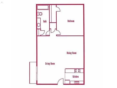 Floor plan 1 Bedroom