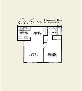 Floor plan De Anza